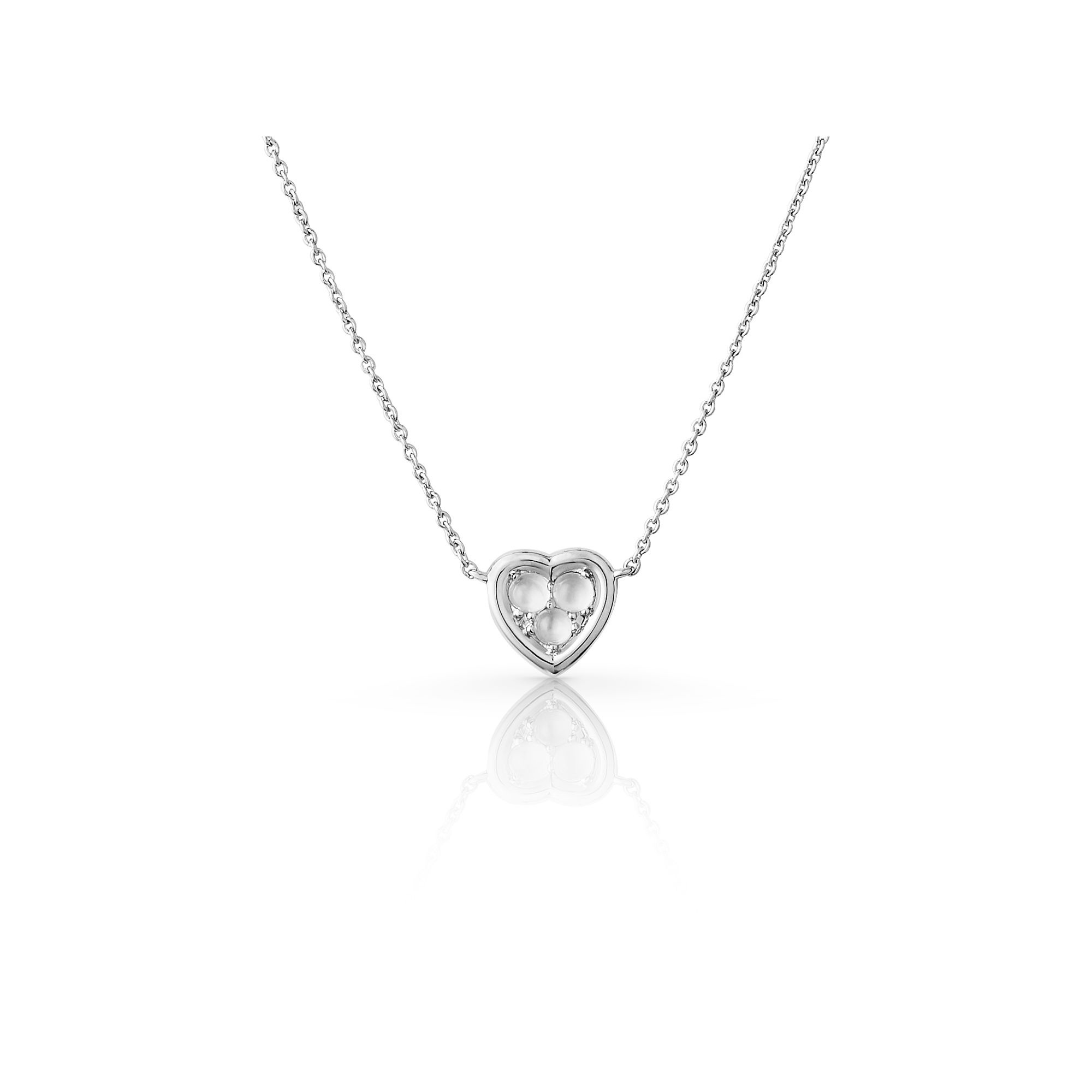 Links of London Necklace Open Heart Moonstone Sterling Silver | Links ...